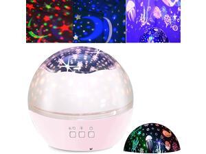 Projector Night Light for Kids Baby Projection Lamp 360 Degree Rotating ry Sky Ocean Projection Night Light 8 Colors Changing Light for Children Kids Boys Girls Bedroom Party Birthday Pink Projector Night Light for Kids Baby Projection Lamp 360 Degree Rotating ry Sky Ocean Projection Night Light 8 Colors Changing Light for Children Kids Boys Girls Bedroom Party Birthday Pink