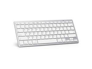 UltraSlim Bluetooth Keyboard Compatible with iPad 1028th 7th Generation 97 iPad Air 4th Generation iPad Pro 11129 iPad Mini and More Bluetooth Enabled Devices White