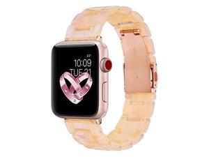 Compatible Apple Watch Band 42mm 44mm Women Resin Apple Watch Band Bracelet Metal Stainless Steel for Apple Watch Series 5 Series 4 Series 3 Series 2 Pearly Floral Pink Compatible Apple Watch Band 42mm 44mm Women Resin Apple Watch Band Bracelet Metal Stainless Steel for Apple Watch Series 5 Series 4 Series 3 Series 2 Pearly Floral Pink