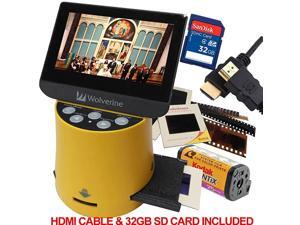 Titan 8in1 20MP High Resolution Film to Digital Converter with 43quot Screen and HDMI Output Worldwide Voltage 110V240V AC Adapter 32GB SD Card amp 6ft HDMI Cable Bundle Yellow Titan 8in1 20MP High Resolution Film to Digital Converter with 43quot Screen and HDMI Output Worldwide Voltage 110V240V AC Adapter 32GB SD Card amp 6ft HDMI Cable Bundle Yellow