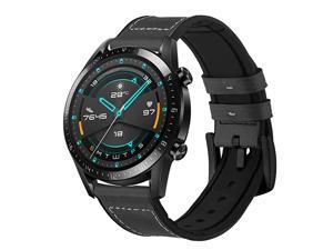 Bands for Samsung Galaxy Watch 3 Band 45mm22mm Hybrid Rubber Leather Sports Sweat Proof Silicone Vintage Replacement Band for Galaxy Watch 3 45mm Huawei Watch GT 2e GTGT 2 46mm Bands for Samsung Galaxy Watch 3 Band 45mm22mm Hybrid Rubber Leather Sports Sweat Proof Silicone Vintage Replacement Band for Galaxy Watch 3 45mm Huawei Watch GT 2e GTGT 2 46mm