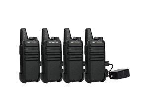 RT22 Two Way Radio Long Range Rechargeable,Portable 2 Way Radio,Handsfree Walkie Talkie for Adults Commercial Cruises Hunting Hiking (4 Pack)