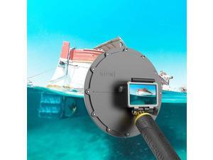 6Dome Port Camera Lens Transparent Cover for DJI Osmo Action with Waterproof Housing Case and Floating Hand Grip Handle Underwater Diving Swimming snorkeling Photography Accessories 6Dome Port Camera Lens Transparent Cover for DJI Osmo Action with Waterproof Housing Case and Floating Hand Grip Handle Underwater Diving Swimming snorkeling Photography Accessories