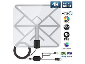 Antenna, Indoor Digital TV Antenna 60-100 Miles Range, HD Antenna with Amplifier Support 4K 1080P Antenna TV Digital HD Television Local Channels - 16.5Ft Coaxial Cable Antenna, Indoor Digital TV Antenna 60-100 Miles Range, HD Antenna with Amplifier Support 4K 1080P Antenna TV Digital HD Television Local Channels - 16.5Ft Coaxial Cable