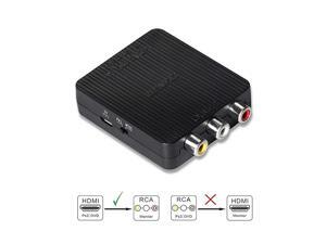 HDMI to AV HDMI to RCA CVBs Adapter Supports PALNTSC Compatible for Fire TV Stick Roku Apple TV PC Laptop Xbox HDTV DVD HDMI to AV HDMI to RCA CVBs Adapter Supports PALNTSC Compatible for Fire TV Stick Roku Apple TV PC Laptop Xbox HDTV DVD