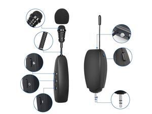 Wireless Lavalier Microphone UHF Lapel Microphone Wireless Transmission Voice Mic for Computers Voice Amplifier Speaker Phone Camera Teaching amp Public Speaking Wireless Lavalier Microphone UHF Lapel Microphone Wireless Transmission Voice Mic for Computers Voice Amplifier Speaker Phone Camera Teaching amp Public Speaking