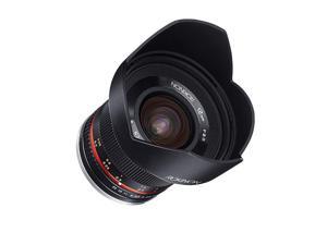 12mm F20 NCS CS Ultra Wide Angle Fixed Lens for Olympus and Panasonic Micro 43 MFT Mount Digital Cameras Black RK12MMFT
