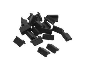 Black Soft Silicone USB Port Cover Anti Dust Plugs Stopper Protector Dustproof Cap for Female End 20PCS Black Soft Silicone USB Port Cover Anti Dust Plugs Stopper Protector Dustproof Cap for Female End 20PCS