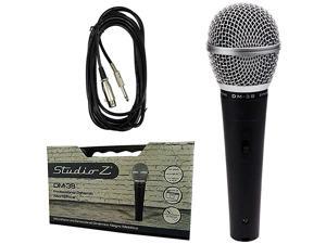 DM38 Microphone Unidirectional Dynamic Cardioid Lead Karaoke Built to Last Bonus 16ft 14 Male to XLR Female Cable Plastic Case DM38 Microphone Unidirectional Dynamic Cardioid Lead Karaoke Built to Last Bonus 16ft 14 Male to XLR Female Cable Plastic Case
