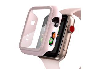 Compatible Apple Watch Series 3 Series 2 Case with Screen Protector 38mm Accessories Slim Guard Thin Bumper Full Coverage Matte Hard Cover Defense Edge for Women Men New Gen GPS iWatch Pink Compatible Apple Watch Series 3 Series 2 Case with Screen Protector 38mm Accessories Slim Guard Thin Bumper Full Coverage Matte Hard Cover Defense Edge for Women Men New Gen GPS iWatch Pink