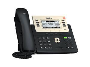 4-Pack] T27G IP Phone, 6 Lines. 3.66-Inch Graphical LCD. USB 2.0, Dual-Port Gigabit Ethernet, 802.3af PoE, Power Adapter Not Included (SIP-T27G-4)