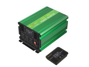 1500W Power Inverter DC 12V to AC 120V with LCD Display Wireless Rechargeable Remote Control, Modified Sine Wave Car Power Converter with 3 AC Outlets 2.1A USB for RV Outdoor Camping 1500W Power Inverter DC 12V to AC 120V with LCD Display Wireless Rechargeable Remote Control, Modified Sine Wave Car Power Converter with 3 AC Outlets 2.1A USB for RV Outdoor Camping