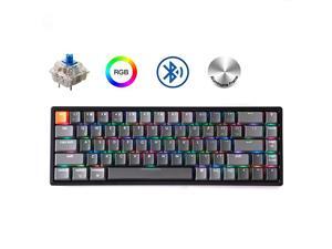 K6 68Key Wireless BluetoothUSB Wired Gaming Mechanical Keyboard Compact 65 Layout RGB LED Backlit NKey Rollover Aluminum Frame for Mac Windows Gateron Blue Switch K6 68Key Wireless BluetoothUSB Wired Gaming Mechanical Keyboard Compact 65 Layout RGB LED Backlit NKey Rollover Aluminum Frame for Mac Windows Gateron Blue Switch