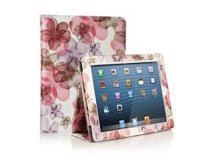 iPad 234 Case ReleaseCorner ProtectionScratchResistant and Highgrade PU Leather Folio Stand Smart Cover Auto WakeSleep for Apple iPad 2th3th4th Gen with Retina DisplayPurple Flower