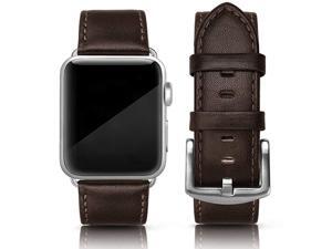 Leather Band Compatible for iWatch 42mm 44mm Genuine Leather Replacement Wristband Strap Compatible iWatch Series 6 Series 5 Series 4 Series 3 Series 2 Series 1 SE Sports Edition Men Coffee Brown Leather Band Compatible for iWatch 42mm 44mm Genuine Leather Replacement Wristband Strap Compatible iWatch Series 6 Series 5 Series 4 Series 3 Series 2 Series 1 SE Sports Edition Men Coffee Brown