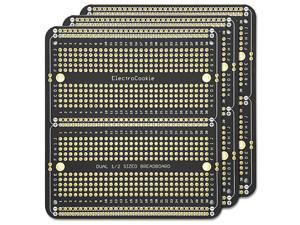 Mini PCB Prototype Board Solderable Breadboard for Arduino and DIY Electronics Projects 6 Pack, Multicolor Gold-Plated 