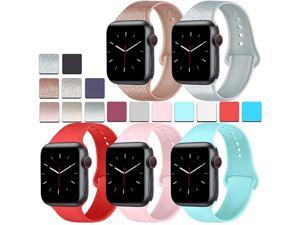 Pack Silicone Bands Compatible for Apple Watch Bands 38mm 40mm Sport Band Compatible for iWatch Series 6 4 3 SELight BlueShine RosegoldShine SilverOrange redPink 38mm40mmML Pack Silicone Bands Compatible for Apple Watch Bands 38mm 40mm Sport Band Compatible for iWatch Series 6 4 3 SELight BlueShine RosegoldShine SilverOrange redPink 38mm40mmML