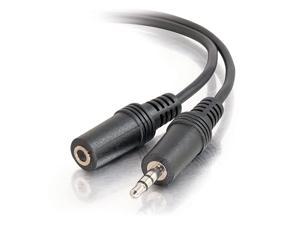 40410 35mm MF Stereo Audio Extension Cable Black 50 feet 1524 Meters