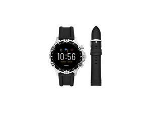Touchscreen 22mm Leather Watch Band Black Touchscreen 22mm Leather Watch Band Black
