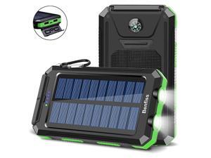 Solar Charger 20000mAh, Ultra Durable Solar Power Bank with 2 USB Output 2 LED Flashlight and Compass, Waterproof Solar Cell Phone Charger for Outdoor Activities/Emergency (Green) Solar Charger 20000mAh, Ultra Durable Solar Power Bank with 2 USB Output 2 LED Flashlight and Compass, Waterproof Solar Cell Phone Charger for Outdoor Activities/Emergency (Green)