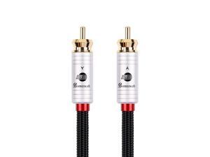 JIB 4N OFC HiFi RAC to RCA Male to Male Subwoofer Cable 6ft2M JIB 4N OFC HiFi RAC to RCA Male to Male Subwoofer Cable 6ft2M