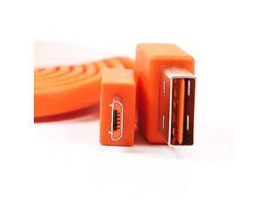 USB Micro Fast Charging Charger Cable Cord Compatible with for JBL Flip 2 Flip 3 Flip 4 Wireless Bluetooth Speaker and Earphone Headphone 33ft  Orange