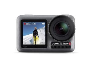 Osmo Action 4K Action Cam 12MP Digital Camera with 2 Displays 36ft Underwater Waterproof WiFi HDR Video 145° Angle Black