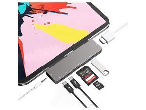C HUB for iPad Pro 11 12.9 2021 2020 2018,iPad Air 4,7in1 iPad Pro Hub with 4K HDMI,3.5mm Headphone Jack,3.0,C PD Charging&Data,SD/Micro SD Card Reader,Adapter for iPad Pro C HUB for iPad Pro 11 12.9 2021 2020 2018,iPad Air 4,7in1 iPad Pro Hub with 4K HDMI,3.5mm Headphone Jack,3.0,C PD Charging&Data,SD/Micro SD Card Reader,Adapter for iPad Pro