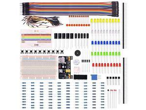Electronic Fun Bundle Learning Kit for Arduino Raspberry pi with Breadboard Cable Resistor Capacitor LED Potentiometer 236 Items K66 Electronic Fun Bundle Learning Kit for Arduino Raspberry pi with Breadboard Cable Resistor Capacitor LED Potentiometer 236 Items K66