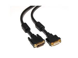 3Ft 3 Feet DVID Dual Link 24+1 Digital Video Male to Female Extension Cable with Ferrites 3Ft 3 Feet DVID Dual Link 24+1 Digital Video Male to Female Extension Cable with Ferrites
