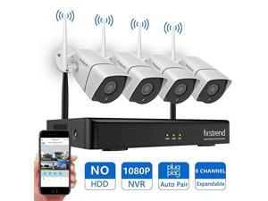 Newest Wireless Security Camera System 8CH 1080P Wireless NVR System with 4pcs 13MP IP Security Camera with 65ft Night Vision and Easy Remote ViewP2P CCTV Camera SystemNo Hard Drive Newest Wireless Security Camera System 8CH 1080P Wireless NVR System with 4pcs 13MP IP Security Camera with 65ft Night Vision and Easy Remote ViewP2P CCTV Camera SystemNo Hard Drive