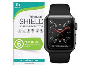 6-Pack) Apple Watch 42mm Screen Protector (Series 3 2 1) Case Friendly iWatch Screen Protector for Apple Watch Series 3 42mm Accessory Clear Film 6-Pack) Apple Watch 42mm Screen Protector (Series 3 2 1) Case Friendly iWatch Screen Protector for Apple Watch Series 3 42mm Accessory Clear Film