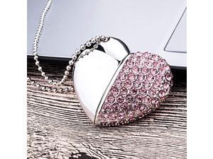 64GB HeartShape Pendant USB Flash Drive Cordiform USB20 Memory Stick Heart Flash Drive Pink 64GB HeartShape Pendant USB Flash Drive Cordiform USB20 Memory Stick Heart Flash Drive Pink