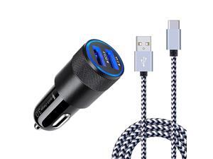 Charge 30 Fast Car Charger Compatible Samsung Galaxy S20 Ultra S20+ S10e S10 S9 S8 Plus Note 20 10 9 8 A50 LG G5 G6 V20 V30 Moto G7 Car Phone Adapter + 6ft USB Type C Charging Cable Cord Charge 30 Fast Car Charger Compatible Samsung Galaxy S20 Ultra S20+ S10e S10 S9 S8 Plus Note 20 10 9 8 A50 LG G5 G6 V20 V30 Moto G7 Car Phone Adapter + 6ft USB Type C Charging Cable Cord