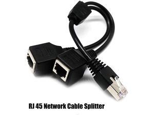Ethernet Splitter Cable 1 Male to 2 Female LAN Ethernet Splitter Adapter Cable Suitable Super Cat5 Cat5e Cat6 Cat7 LAN Ethernet Network Extension Cable Adapter Ethernet Splitter Cable 1 Male to 2 Female LAN Ethernet Splitter Adapter Cable Suitable Super Cat5 Cat5e Cat6 Cat7 LAN Ethernet Network Extension Cable Adapter