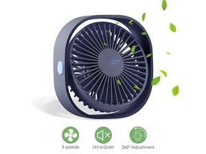 Mini USB Desk FanSnow seriesSmall Desktop Table Personal Fan with 3 SpeedQuiet Cooling Wind for Office Desktop Room Car Travel Blue Mini USB Desk FanSnow seriesSmall Desktop Table Personal Fan with 3 SpeedQuiet Cooling Wind for Office Desktop Room Car Travel Blue