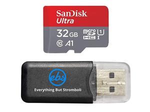 32GB Ultra Micro SDHC Memory Card Works with Samsung Galaxy J3 2018 J4 J6 J8 Amp Prime 3 Phone UHSI Class 10 SDSQUAR032GGN6MN Bundle with Everything But Stromboli Card Reader
