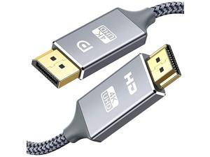 to HDMI CableCapshi 4K30HZ UHD Nylon Braided GoldPlated DP to HDMI UniDirectional Cord Display Port to HDMI Male Connector 6 Feet to HDMI CableCapshi 4K30HZ UHD Nylon Braided GoldPlated DP to HDMI UniDirectional Cord Display Port to HDMI Male Connector 6 Feet