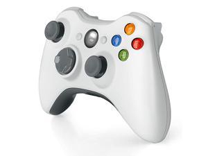 Controller for Xbox 360, 2.4GHZ Gamepad Joystick Controller Remote for Xbox 360 S Console & PC Windows 7,8,10 (White)