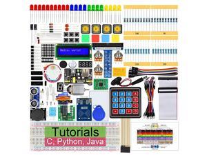 RFID Starter Kit for Raspberry Pi 4 B 3 B+ 400, 544-Page Detailed Tutorials, Python C Java Scratch Code, 204 Items, 68 Projects, Solderless Breadboard