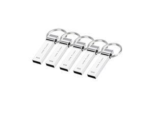 USB Flash Drive 64GB 5 Pack USB 20 Thumb Drive Storage Memory Stick Keychain Design 5 PackSilver USB Flash Drive 64GB 5 Pack USB 20 Thumb Drive Storage Memory Stick Keychain Design 5 PackSilver