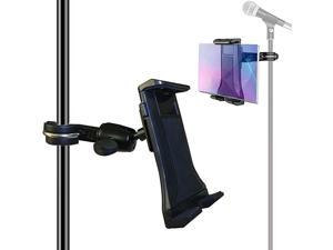 4125 Inches MusicMicrophone Stand Tablet Holder Aluminum Alloy Phone Holder Cradle Mount for Apple iPhone iPad Google Nexus Galaxy Tab and Any Other 4125 Smartphones Tablets