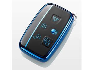 TM 5 Buttons Full TPU Smart keyless Entry Remote Key Fob case Cover for Land Rover Defender Discovery Sport LR3 LR4 Range Rover Sport Evoque VelarJaguar XF XJ XJL XE FPACE BlueBlack TM 5 Buttons Full TPU Smart keyless Entry Remote Key Fob case Cover for Land Rover Defender Discovery Sport LR3 LR4 Range Rover Sport Evoque VelarJaguar XF XJ XJL XE FPACE BlueBlack