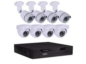 8CH Full HD 1080P Security Camera System, 5-in-1 Surveillance Video Recorder with 4PCS Outdoor Indoor Bullet Cameras and 4PCS Dome Cameras, Face Recognition and Night Vision(NO HDD) 8CH Full HD 1080P Security Camera System, 5-in-1 Surveillance Video Recorder with 4PCS Outdoor Indoor Bullet Cameras and 4PCS Dome Cameras, Face Recognition and Night Vision(NO HDD)