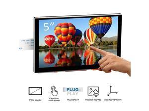 5 Inch DSI Touch Sceen LCD Display 800x480 for Raspberry Pi 4 B 3 Model B+ 2 | Capacitive Finger Touchscreen | Plug and Play Monitor Compatible with Raspbain Ubuntu Kali RetroPie Windows 10 IOT 5 Inch DSI Touch Sceen LCD Display 800x480 for Raspberry Pi 4 B 3 Model B+ 2 | Capacitive Finger Touchscreen | Plug and Play Monitor Compatible with Raspbain Ubuntu Kali RetroPie Windows 10 IOT