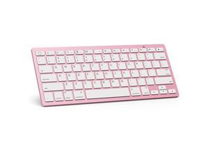 UltraSlim Bluetooth Keyboard Compatible with iPad 1028th 7th Generation 97 iPad Air 4th Generation iPad Pro 11129 iPad Mini and More Bluetooth Enabled Devices Rose Gold