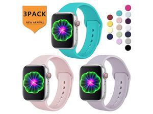 Compatible with Apple Watch Band 42MM44MM Large Light PinkTealLavender Gray Silicone Sport Replacement Band Compatible with Apple Watch Series54321 Compatible with Apple Watch Band 42MM44MM Large Light PinkTealLavender Gray Silicone Sport Replacement Band Compatible with Apple Watch Series54321