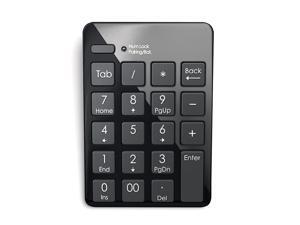 Bluetooth Wireless Numeric Keypad 20 Key Black Numpad Compatible with iMac MacBook iPad Pro Microsoft Surface ProGo PC MacOS Windows Bluetooth Wireless Numeric Keypad 20 Key Black Numpad Compatible with iMac MacBook iPad Pro Microsoft Surface ProGo PC MacOS Windows