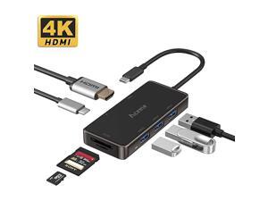 USB C Hub USBC 31 Thunderbolt 3 Multiport Adapter with 4K HDMI Type C Power Delivery Charging Port USB 30 Ports SDTF Card Reader for MacBook iPad Pro Mac Mini XPS 13 Laptop USB C Hub USBC 31 Thunderbolt 3 Multiport Adapter with 4K HDMI Type C Power Delivery Charging Port USB 30 Ports SDTF Card Reader for MacBook iPad Pro Mac Mini XPS 13 Laptop