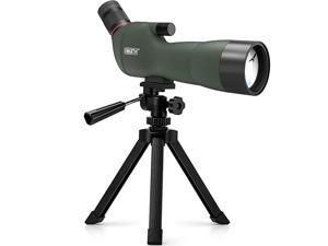 20-60x60mm BAK4 Prism Spotting Scope with Camera Tripod, 45-Degree Angled Big Eyepiece,Waterproof Fogproof FMC Spotter Scope for Target Shooting Bird Watching Archery Wildlife Scenery 20-60x60mm BAK4 Prism Spotting Scope with Camera Tripod, 45-Degree Angled Big Eyepiece,Waterproof Fogproof FMC Spotter Scope for Target Shooting Bird Watching Archery Wildlife Scenery